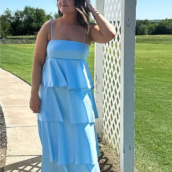 Show Me Your MuMu Light Blue Maxi Dress - Picture 4 of 5